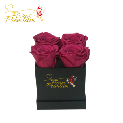 CAJITA CON 4 ROSAS