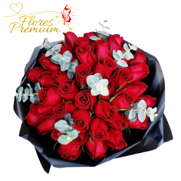 116.png RAMO DE 35 ROSAS TIPO BOUQUET - Imagen 1