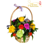 CANASTITA DE FLORES SURTIDAS