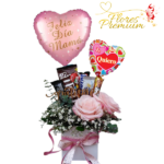 CAJA CON DULCES Y ROSAS