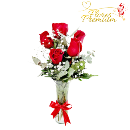 FLORERO DE 6 ROSAS