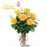 FLORERO DE 6 ROSAS IMPORTADAS