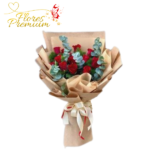 RAMO DE 15 ROSAS CON ELEGANTE ENVOLTURA