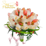 BOUQUET DE 20 ROSAS Y 10 TULIPANES