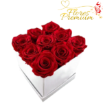 CAJA CUADRADA DE 9 ROSAS