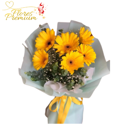 RAMO 6 GERBERAS