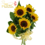 RAMO DE 5 GIRASOLES TIPO BOUQUET