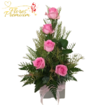 ARREGLO DE 5 ROSAS IMPORTADAS