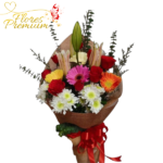 RAMO DE MIX DE GERBERAS, LILIUM, ROSAS, MARGARITAS Y FOLLAJE