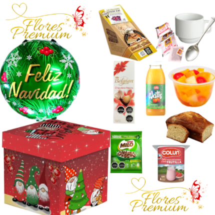 DESAYUNO CAJA FELIZ NAVIDAD