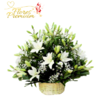 ARREGLO DE 15 VARAS DE LILIUM CON ILUMINACION