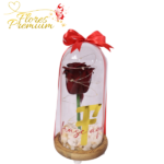 ROSA PRESERVADA EN CUPULA PERSONALIZADO