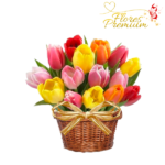 CANASTA DE 30 TULIPANES