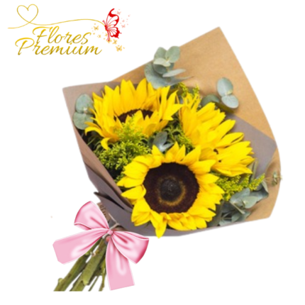 RAMO DE 03 GIRASOLES