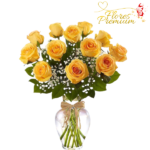 FLORERO DE 12 ROSAS DISPERSA