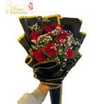 RAMO 7 ROSAS, GYPSOPHILA Y LINDA ENVOLTURA
