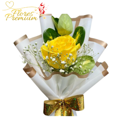 LINDO TULIPAN CON ROSA ARREGLADA