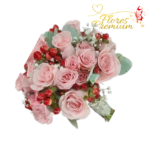 BOUQUET CON 22 ROSAS Y FOLLAJE