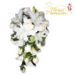 BOUQUET CASCADA LILIUM Y ROSAS