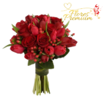 BOUQUET DE 10 ROSAS 10 TULIPANES