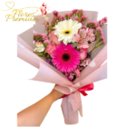 RAMO DE 2 GERBERAS 3 ROSAS