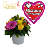 BOX DE FLORES MIX Y GLOBO