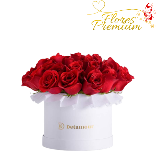 75.png CAJA CILINDRICA DE 20 ROSAS IMPORTADAS - Imagen 1