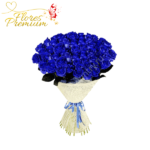 RAMO 30 ROSAS AZULES