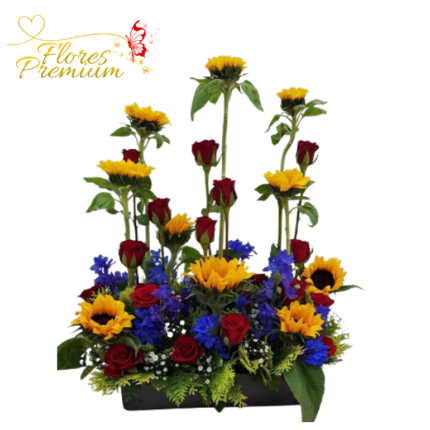 JARDIN DE ROSAS Y GIRASOLES