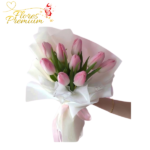 RAMO 8 TULIPANES CON LINDA ENVOLTURA