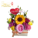 CARTERA CON MIX FLORAL COLORES PRIMAVERALES