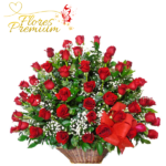 MAJESTUOSO ARREGLO DE 80 ROSAS