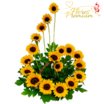 CANASTA ESPIRAL DE GIRASOLES