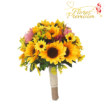 BOUQUET DE NOVIA DE GIRASOLES Y MARGARITAS