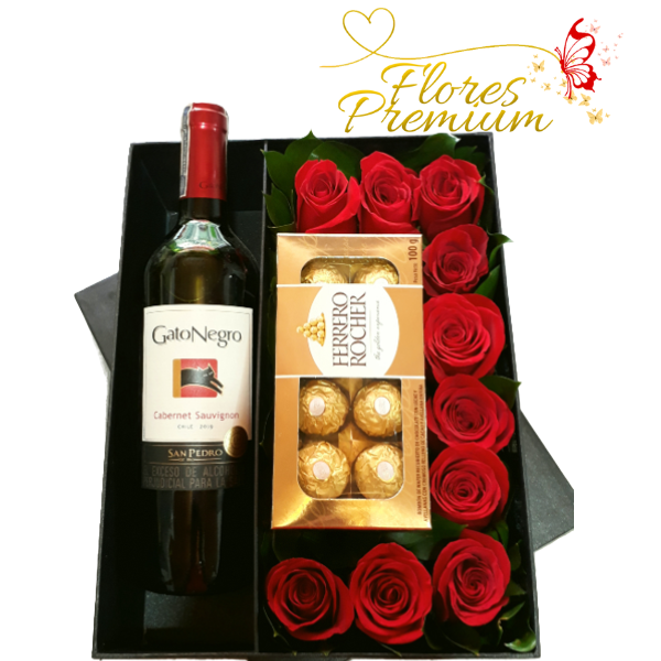 Cajas-especiales-2.png CAJA DE VINO ROSAS Y BOMBONES FERREROS - Imagen 1