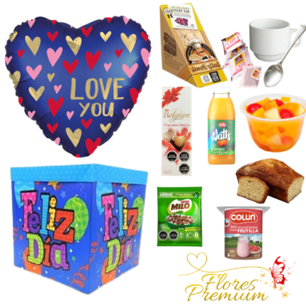 DESAYUNO CAJA FELIZ DIA DEL AMOR