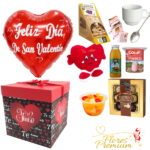 DESAYUNO CAJA PELUCHE CORAZON DIA DEL AMOR