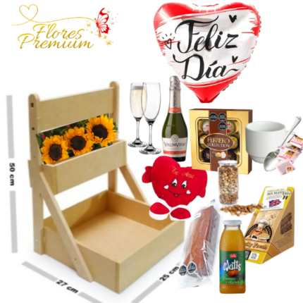 DESAYUNO DOS PISOS GIRASOLES