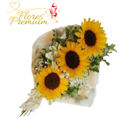 RAMO DE 3 GIRASOLES