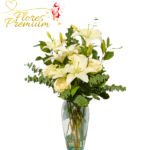 FLORERO DE LILIUM Y ROSAS