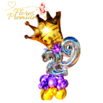 ARREGLO DE GLOBOS CON NUMERO