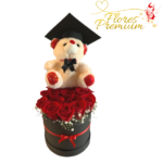 BOX DE ROSAS Y PELUCHE