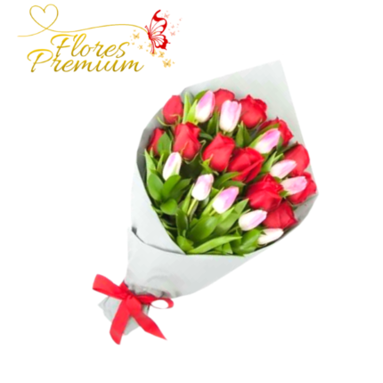 12 ROSAS 10 TULIPANES LINEAL
