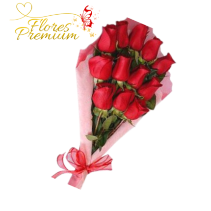 12 ROSAS SIN FOLLAJE