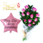 A GRANEL DE 12 ROSAS IMPORTADAS + GLOBO