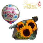 RAMO DE 3 GIRASOLES + GLOBO