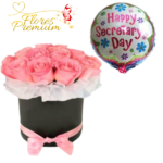 BOX DE ROSAS + GLOBO