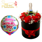 BOX FLORAL FELIZ DIA DE LA SECRETARIA