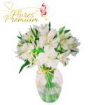 FLORERO CON ASTROMELIAS