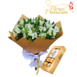 RAMO MEDIANO DE ASTROMELIAS + FERREROS ROCHER 100G